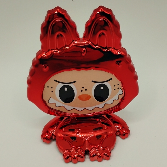 Labubu Accessories - Labubu Red Phone Stand & Mirror Turns 360°